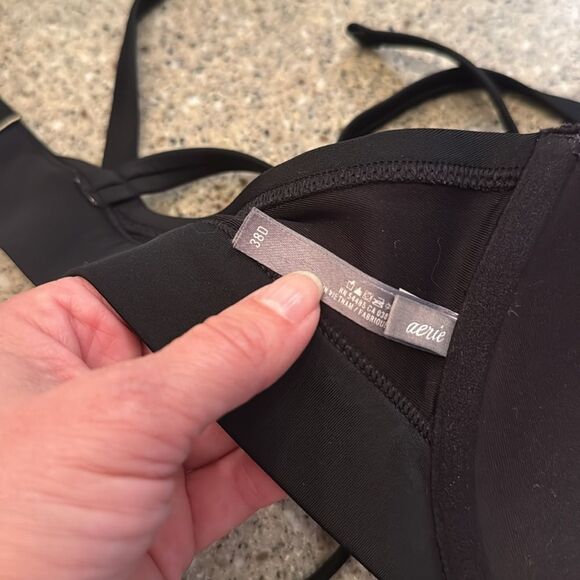 AERIE Perkier Pushup Bra Sized Bikini Top 38D - Picture 7 of 8